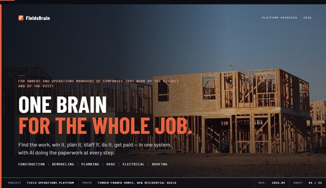 FieldsBrain product overview
